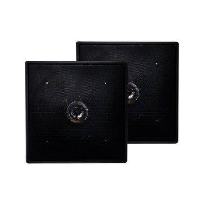 Kit Arandela Coax Ial Gp 70w 8r Quadrada Pt Leson [F108]