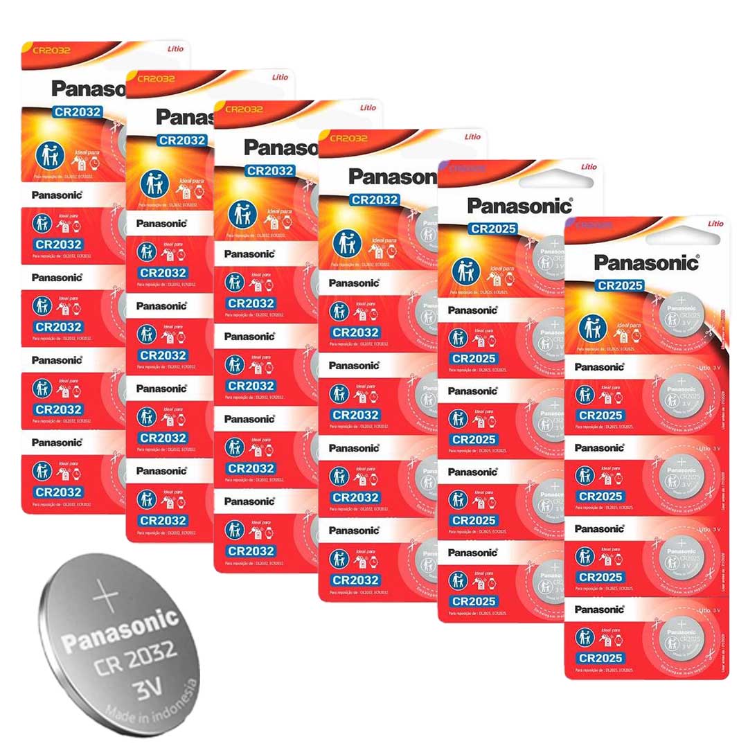 30 baterias (20 CR2032 10 CR 2025) Panasonic