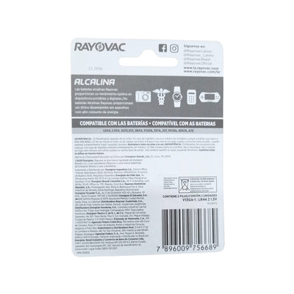 Bateria Lr44 V13ga-1 (cartela Com 02 Unidades) [F108]