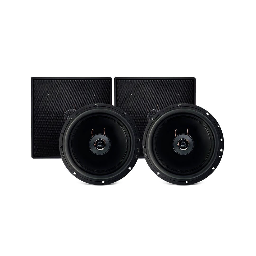 Kit Arandela Coax Ial Gp 70w 8r Quadrada Pt Leson [F108]