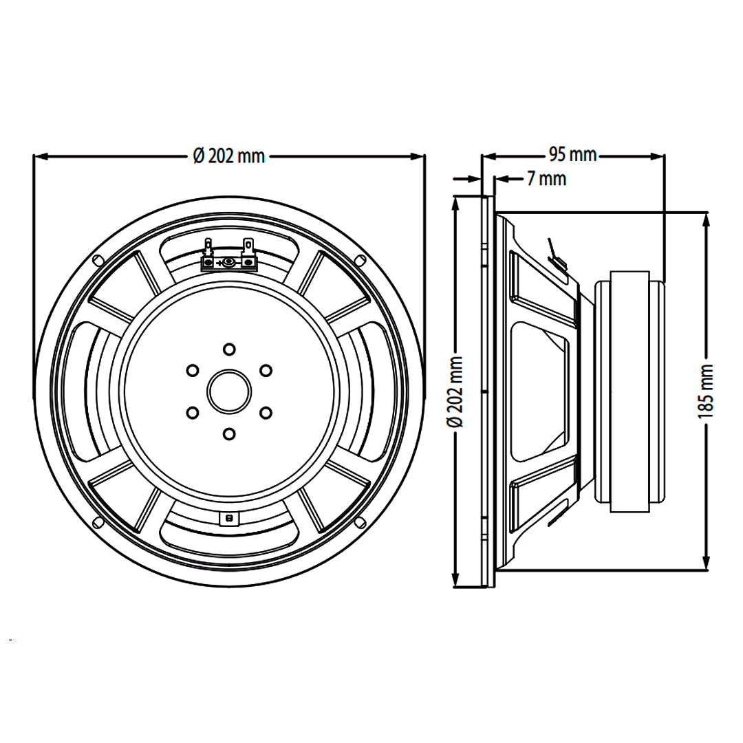 Alto-falante Profissional 150w 8 Pol 8 Ohms 8wf310b8 Atk [F108]