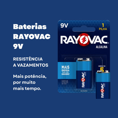 Bateria Alcalina 9v Rayovac Cartela Com 01 Unidade [F108]