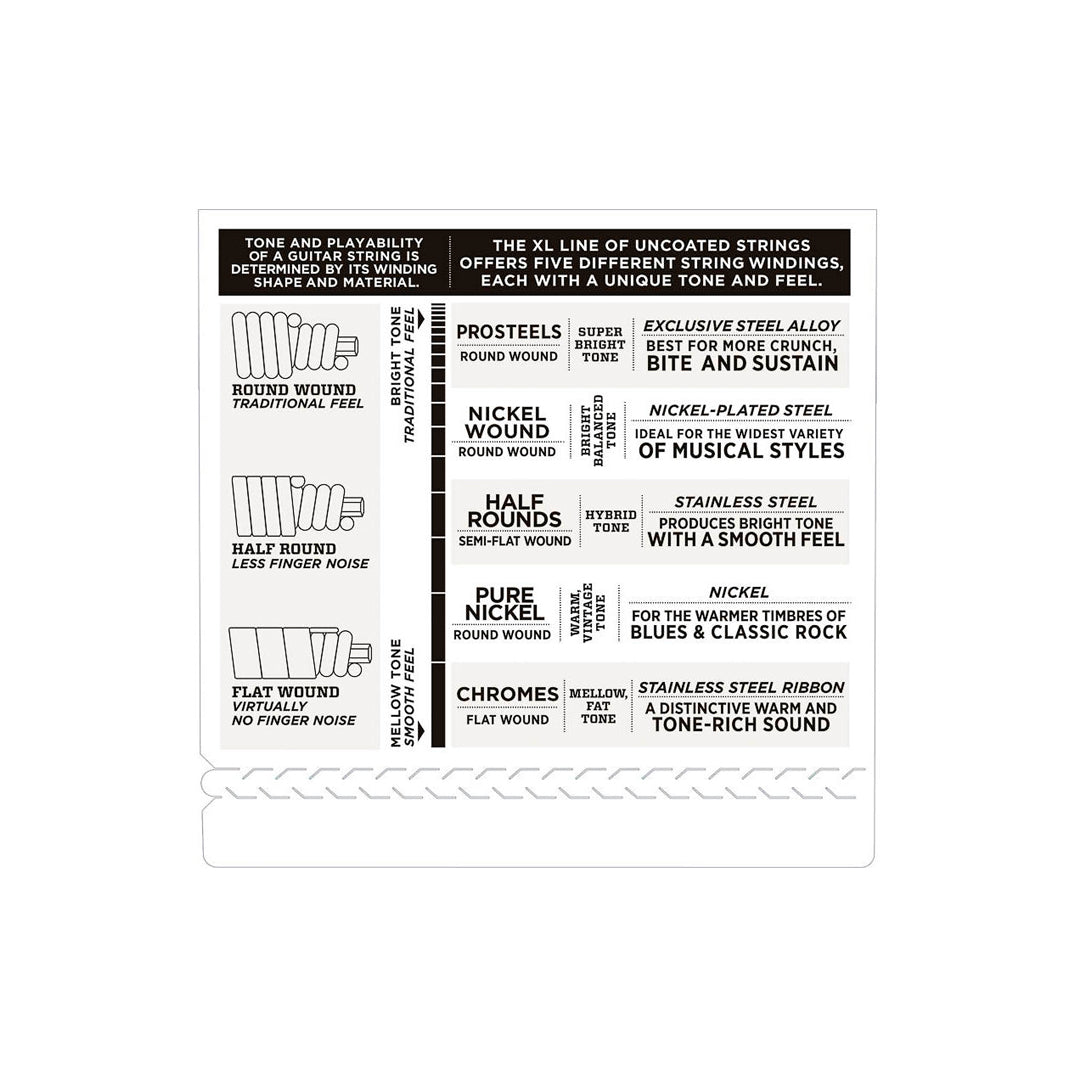 Encordoamento Para Baixo D Addario Xl Nickel Wound Exl170-6 6 Cordas Escala Longa .032-.130 [F108]