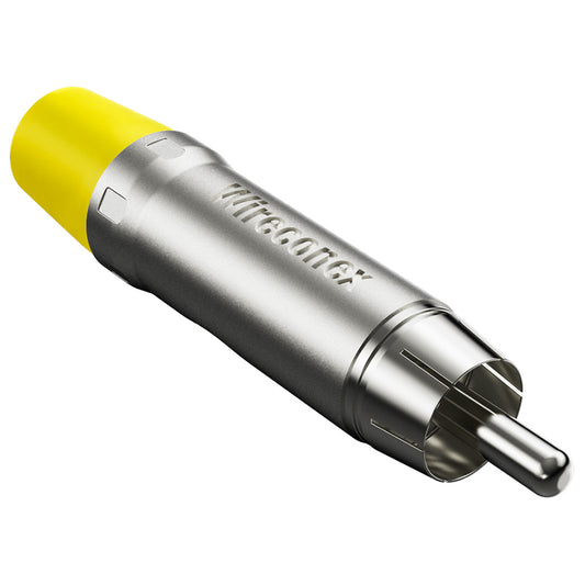 Plug Rca Macho Nickel Amarelo 10 Un Wireconex [F108]