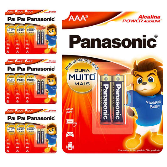 20 Pilhas Alcalinas Aaa Panasonic (10 Cart)