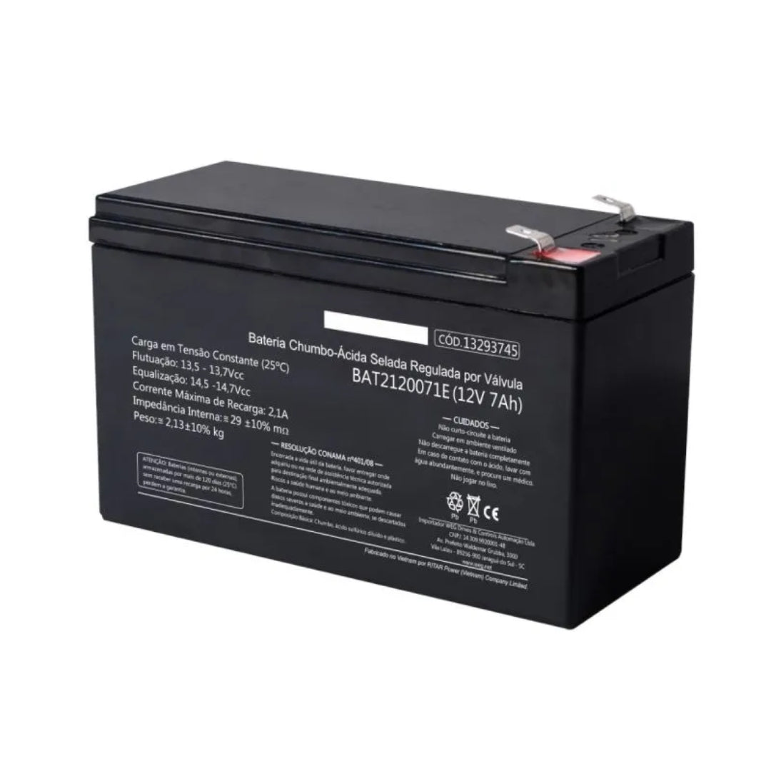Bateria Selada De Chumbo Vrla 12v 7ah Elgin [F108]