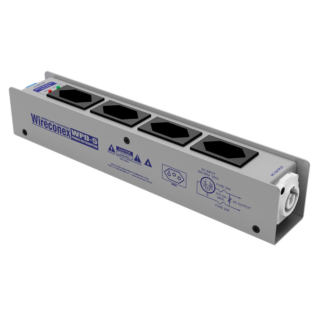 Filtro Linha 5 Tomadas Wpd5 Bivolt Wireconex [F108]