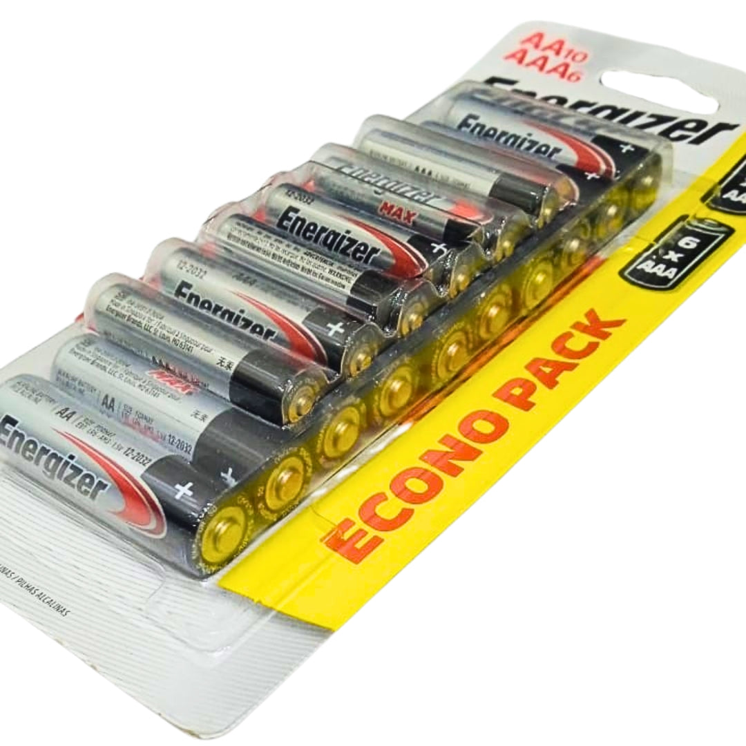 Pilha Max Aa10+aaa6 Cart 16 Energizer [F108]