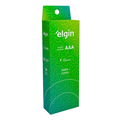 Pilha Alcalina Aaa Tubo Com 24 Unidades Elgin (82348) [F108]