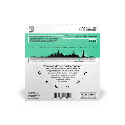 Cordas Para Violão Aço D Addario Bronze 85/15 Ez920 .012-.054 [F108]