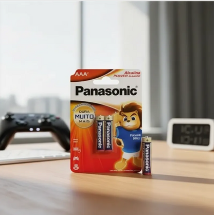 18 Pilhas Alcalinas Aaa Panasonic (9 Cart)