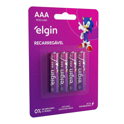 Aaa 1000 Mah Pilha Recarreg.elgin Blist4 [F108]