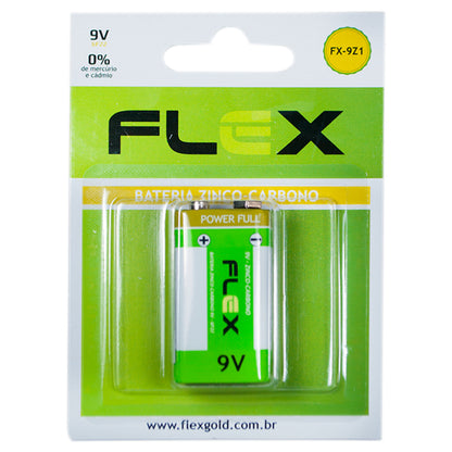 Bateria 9v Zinco Unidade Flex [F108]