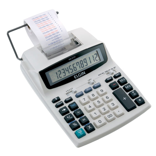 Calculadora Com Bobina 12 Ditigos Bicolor Ma-5121 Elgin [F108]