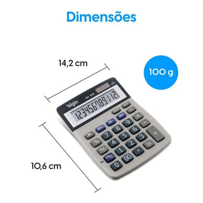 Calculadora De Mesa 12 Digitos Mv-4122 Elgin [F108]