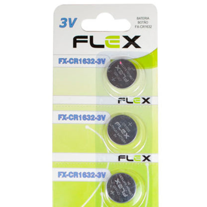 Bateria Cr1632 Cartela Com 5 Unidades Flex [F108]