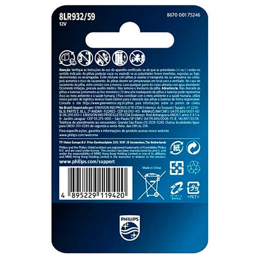 Bateria Alcalina 23a 12v Philips [F108]