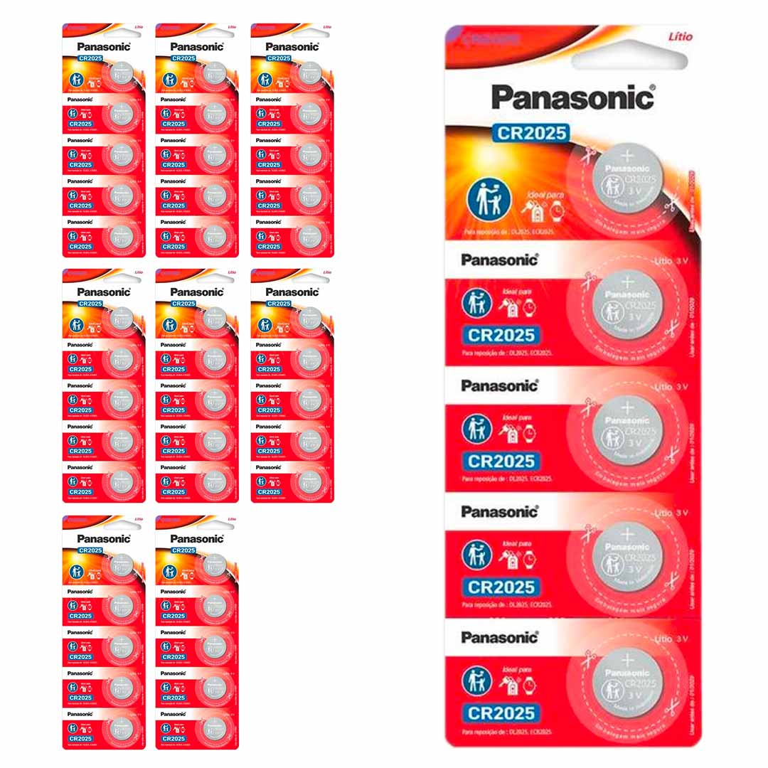 45 Baterias Cr2025 Panasonic (9 Cart)