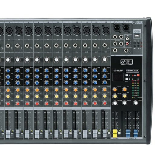 Mesa Som 16 Canais Analógica Usb Cmx016 Mark Audio [F108]