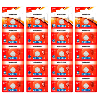 20 Baterias CR1220 Panasonic (04 cartelas)