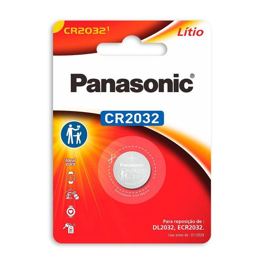Bateria Cr 2032 Botão Panasonic - Com 01 Unidade [F108]