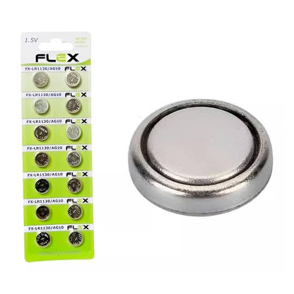 Bateria Botão Lr1130 Cartela Com 14 Unidades Flex [F108]