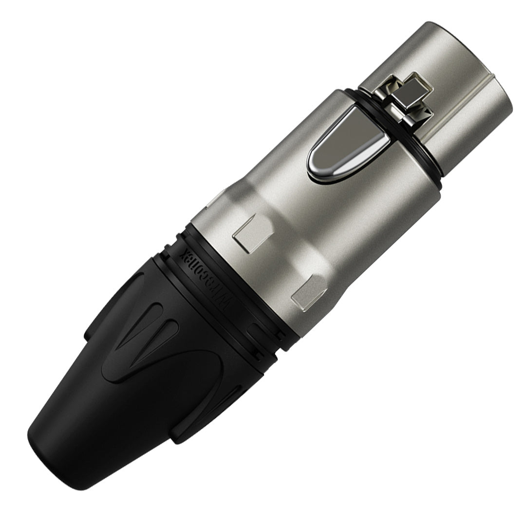 Conector Xlr Femea Wc 1003 Fl Bk Ni 3p 5un Wireconex [F108]