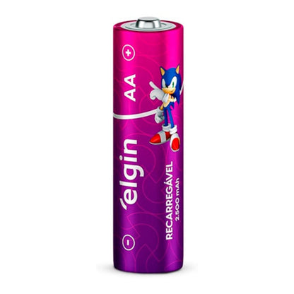 Pilha Recarregável Aa 2500 Mah Elgin [F108]