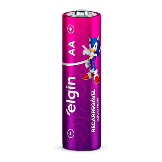 Pilha Recarregável Aa 2500 Mah Elgin [F108]