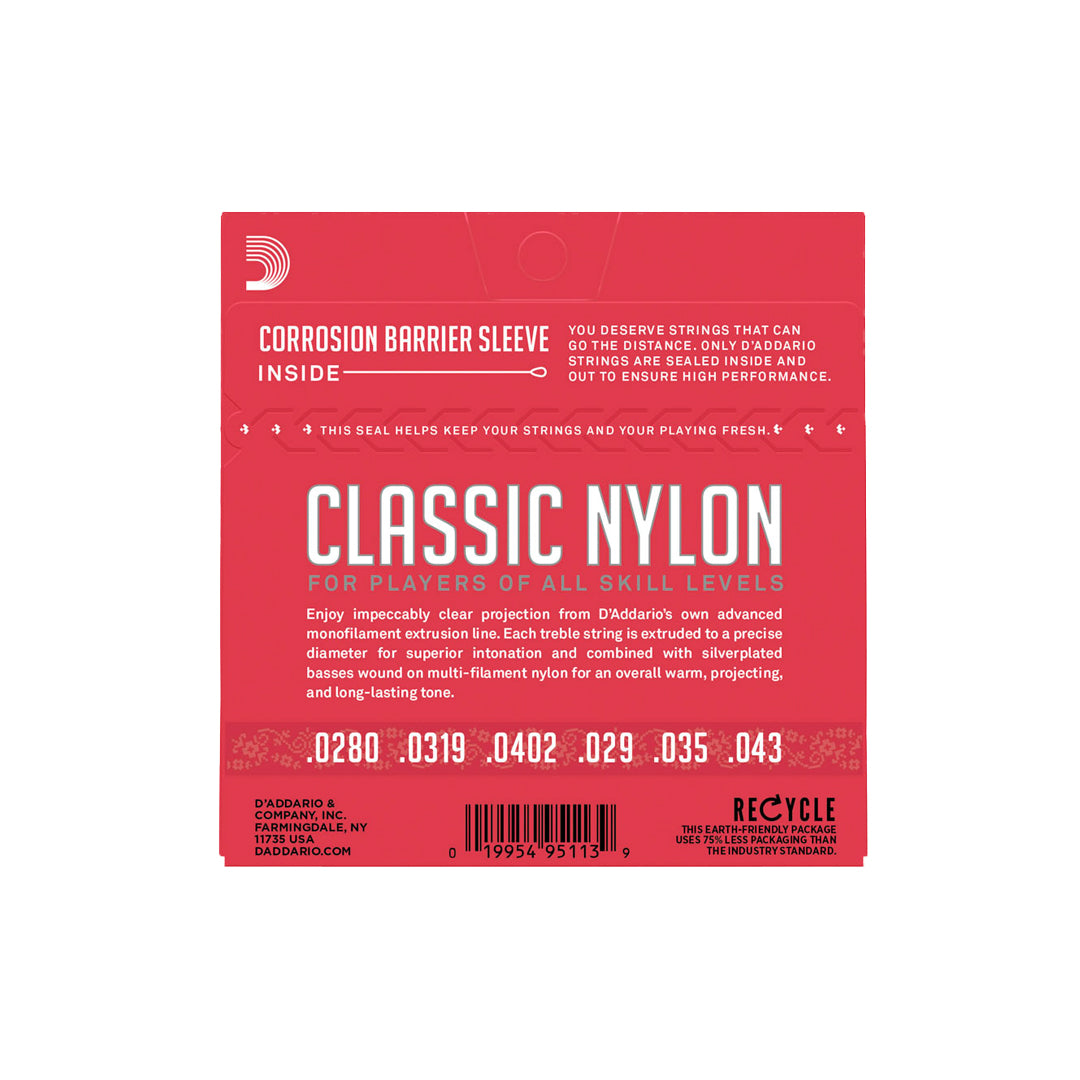 Cordas Para Violão Nylon Transparente D Addario Student Nylon Ej27n [F108]