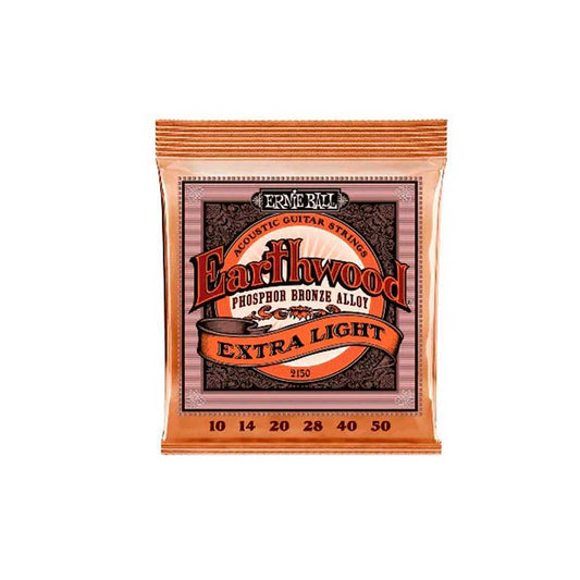 Encordoamento P/violão Aço Earthwood Extra Leve Phosphor Bronze Ernie Ball 010"-050" P02150 [F108]