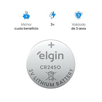 5 Baterias Cr2450 Elgin [F108]