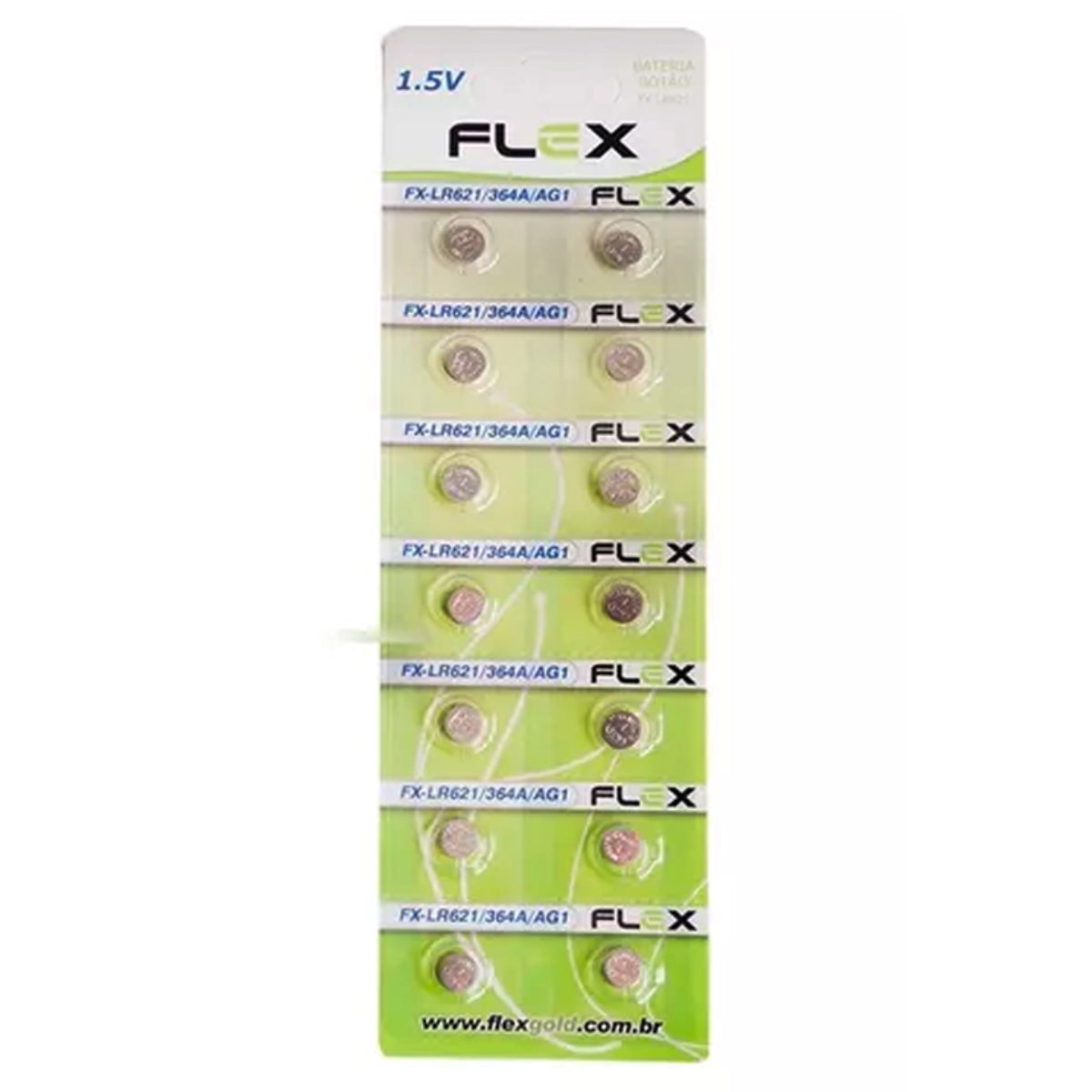 Bateria Botão Lr621 Cartela Com 14 Unidades Flex [F108]