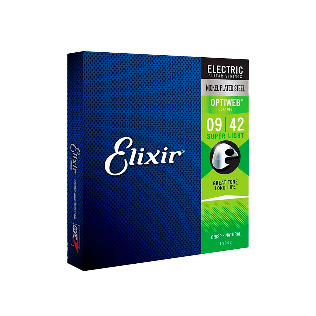 Encordoamento 009 Super Light Guitarra Optiweb Elixir [F108]