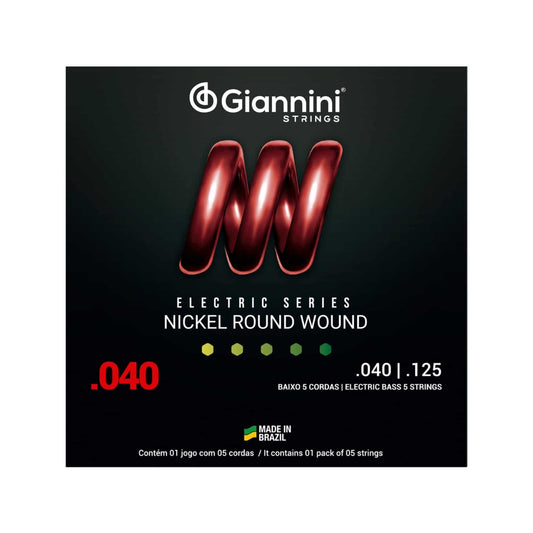 Encordoamento Giannini P/contra Baixo Leve 0.040 Geebrl/5 [F108]