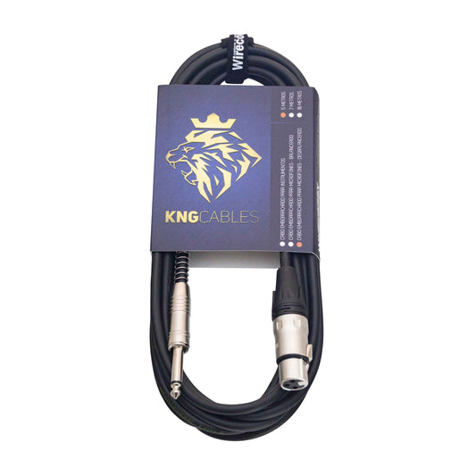 Cabo Para Microfone Desbalanceado Xlr P10 5 Metros Mcd-05 Kng Wireconex [F108]