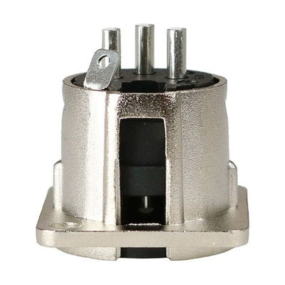 Conector Xlr Painel Cromado Mxt 10 Unidades [F108]